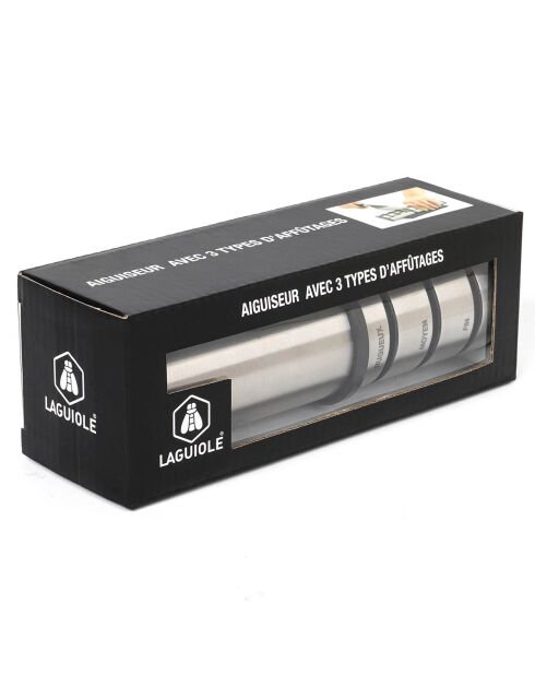 Aiguiseur 3 systèmes noir/gris