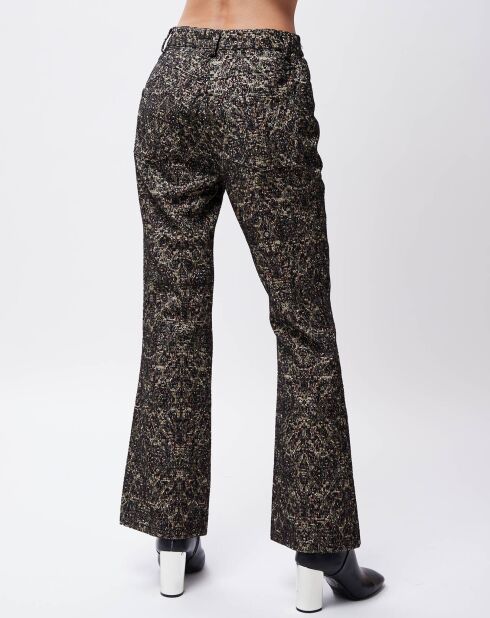 Pantalon Kalyn Noir/Beige