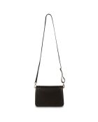 Sac bandoulière en Cuir Lisse Core noir - 20.5x6x13 cm