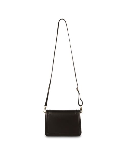 Sac bandoulière en Cuir Lisse Core noir - 20.5x6x13 cm