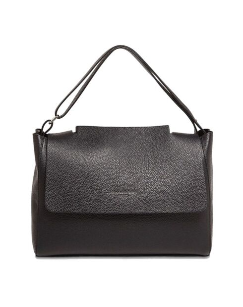 Sac porté épaule en Cuir Bage noir - 26.5x20x9.5 cm