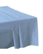 Drap plat 100% Percale de Coton bleu clair