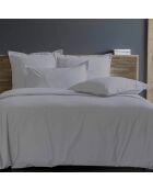 Housse de couette 100% Percale de Coton gris perle