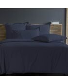 Housse de couette 100% Percale de Coton gris anthracite