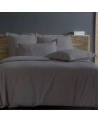Housse de couette 100% Percale de Coton taupe