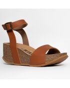 Sandales Ellie camel - Talon 7 cm