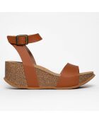 Sandales Ellie camel - Talon 7 cm