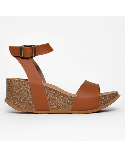 Sandales Ellie camel - Talon 7 cm