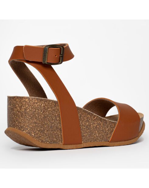 Sandales Ellie camel - Talon 7 cm