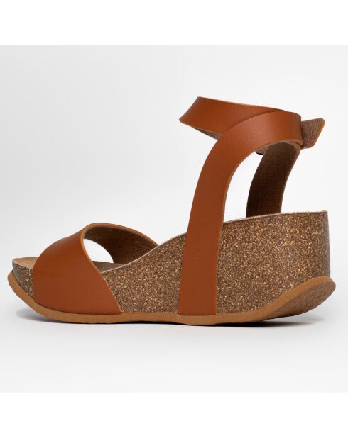 Sandales Ellie camel - Talon 7 cm