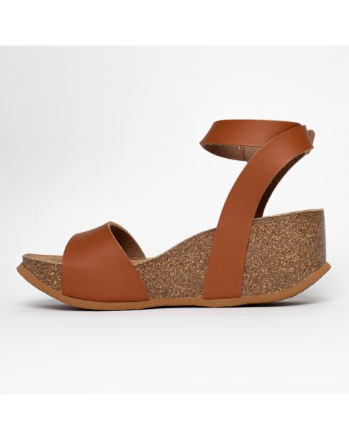 Sandales Ellie camel - Talon 7 cm