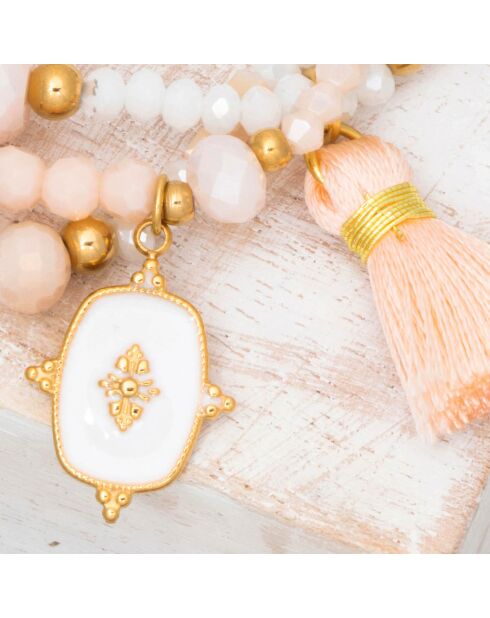 Bracelet Margo en Acier doré/blanc