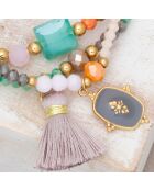 Bracelet Margo en Acier argenté/multicolore