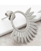 Jango Ohrringe aus silbernem Stahl