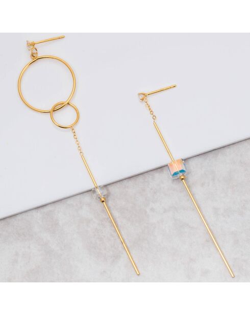 Marlene Ohrringe aus goldfarbenem Stahl