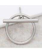 Jupiter Ohrringe aus silbernem Stahl