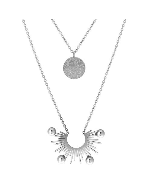 Collier Yagarys en Acier argenté