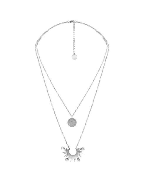 Collier Yagarys en Acier argenté