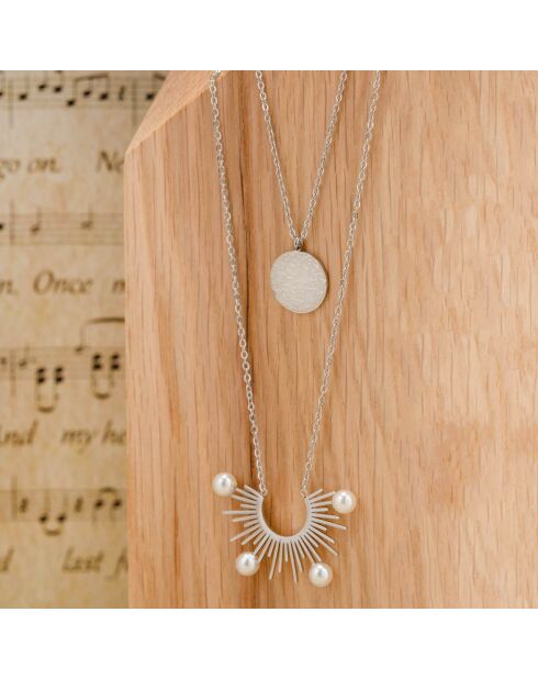 Collier Yagarys en Acier argenté