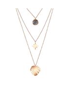 Lugsby halsketting van roségoud verguld staal