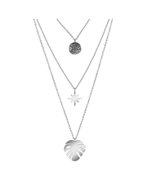 Collier Lugsby en Acier argenté