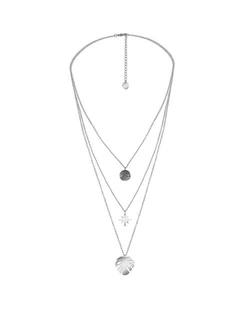 Collier Lugsby en Acier argenté