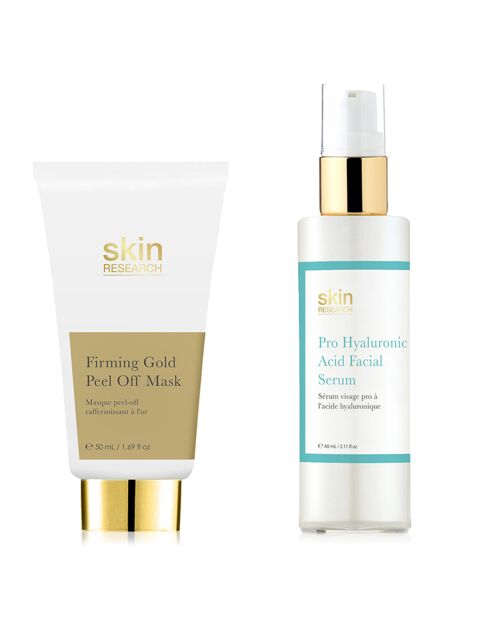 Kit Masque Gold Peel Off + Sérum à l'acide hyaluronique - 2 pièces