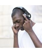Auriculares Bluetooth Magnussen H1 de color negro brillante