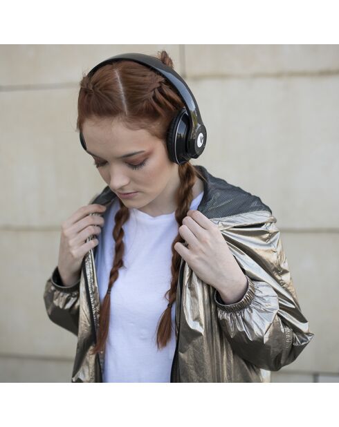 Auriculares Bluetooth Magnussen H1 de color negro brillante