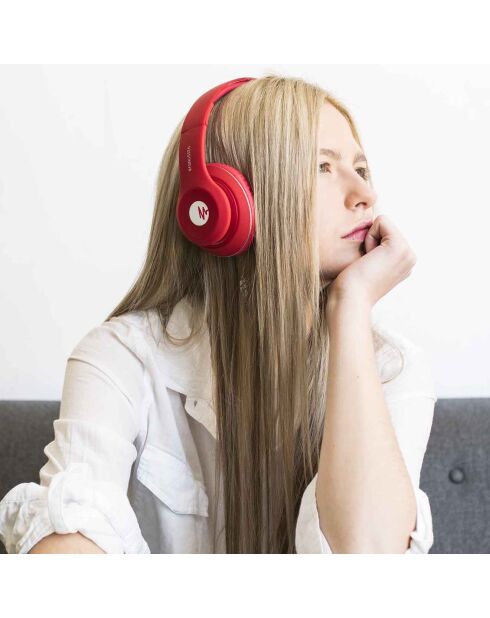 Casque Bluetooth Magnussen H1 rouge mat
