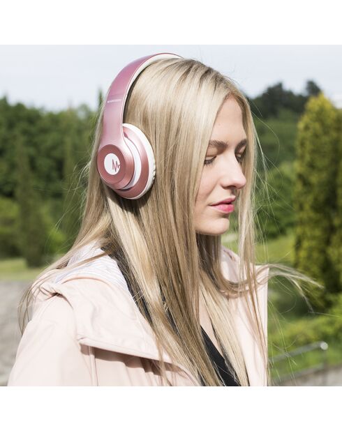 Casque Bluetooth Magnussen H2 rose/doré