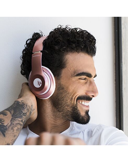 Casque Bluetooth Magnussen H2 rose/doré
