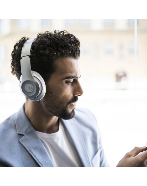 Casque Bluetooth Magnussen H2 argenté