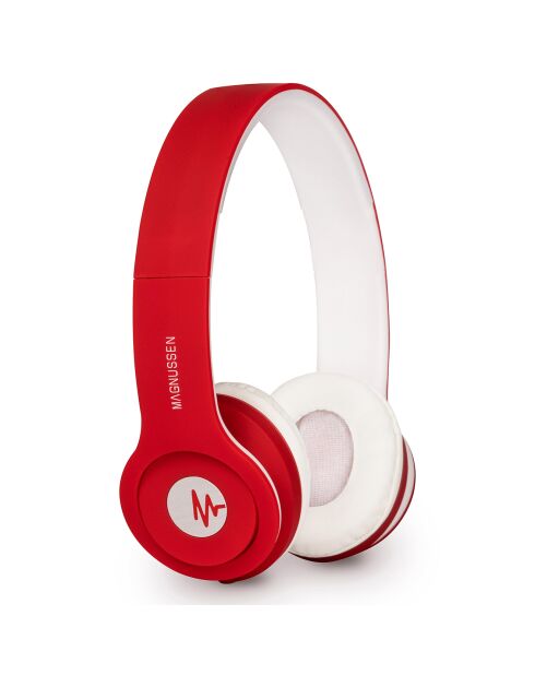 Casque audio avec câble New Magnussen W1 rouge mat