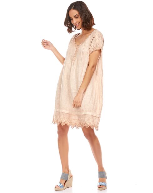Robe 100% Lin Jakarta rose