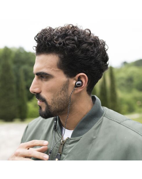 Oreillette de sport Bluetooth Magnussen M4 noir/argenté