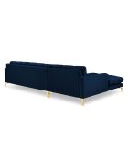 Canapé d'angle Gauche Velours Bali bleu roi - 293x185x78cm