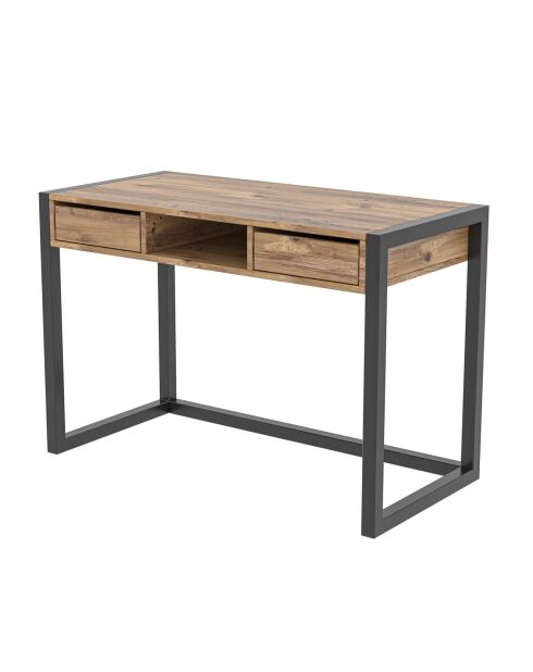 Bureau Ogene pin noir - 115x55x77cm
