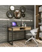 Bureau Ogene pin noir - 115x55x77cm