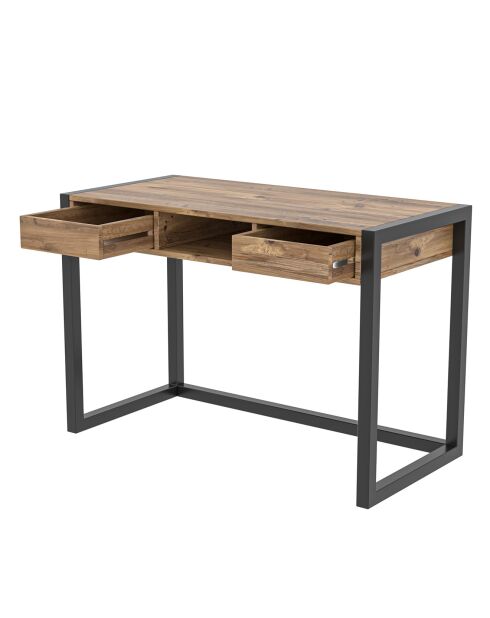 Bureau Ogene pin noir - 115x55x77cm