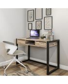 Bureau Ogene pin noir - 115x55x77cm