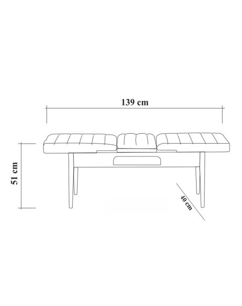 Ensemble à Diner Vina 1053 pin anthracite - 6 pièces