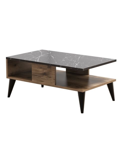 Table basse Lidya noyer - 54x90x39.6cm