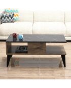 Table basse Lidya noyer - 54x90x39.6cm