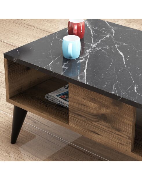 Table basse Lidya noyer - 54x90x39.6cm