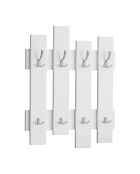 Porte-manteau mural Wave blanc - 64x79x4cm
