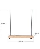 Etagère suspendu AA055 noyer - 40x13x1.6cm