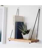 Etagère suspendu AA055 noyer - 40x13x1.6cm