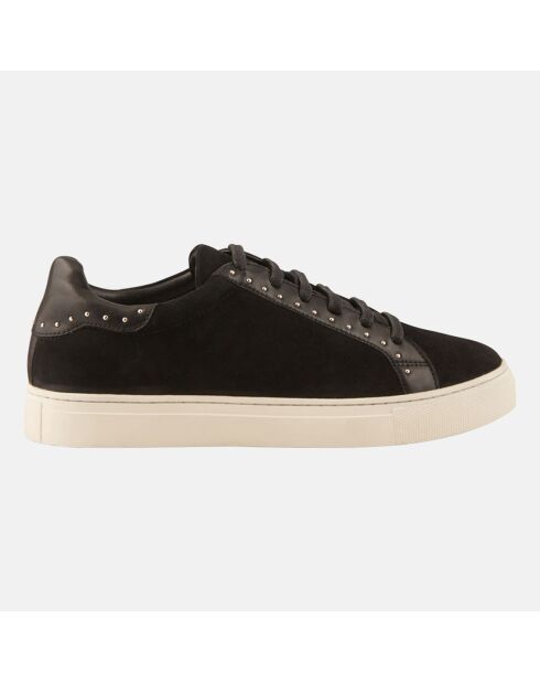 Sneakers en Velours de Cuir Clara noires