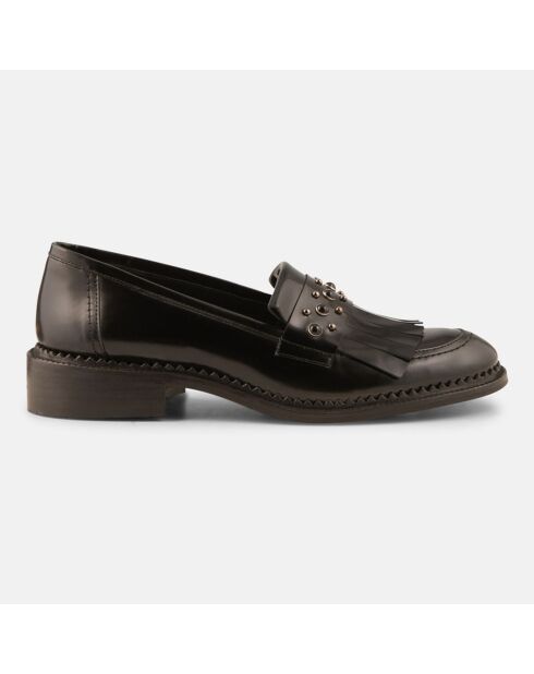 Mocassins en Cuir Gigi noirs